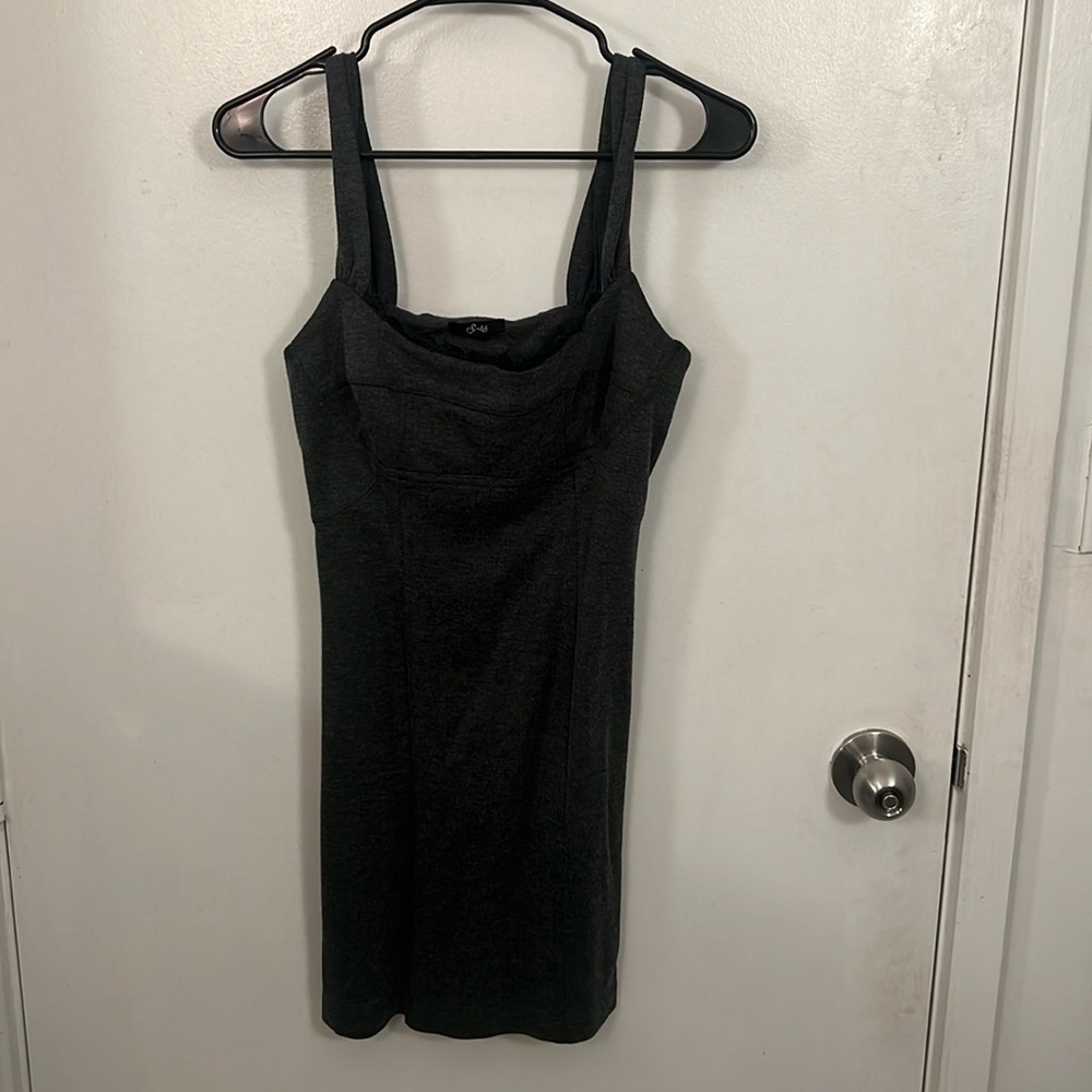 Grey Minidress with Lace Detail